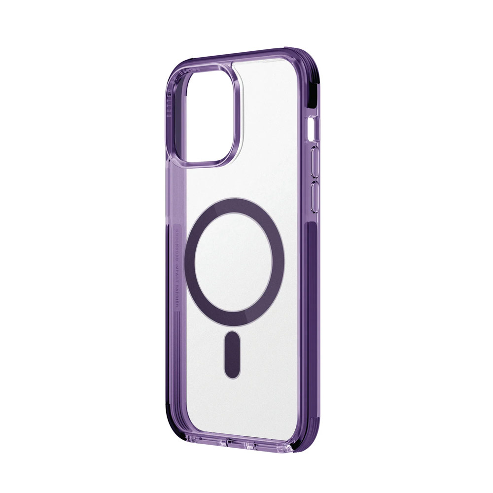 Picture of Apple iPhone 14 Pro Max 6.7 Case | Uniq Magclick Combat Hybrid Ultra Tough Drop Protection Magnetic Charge Compatible Case for iPhone 14 Pro Max 6.7 (Purple)
