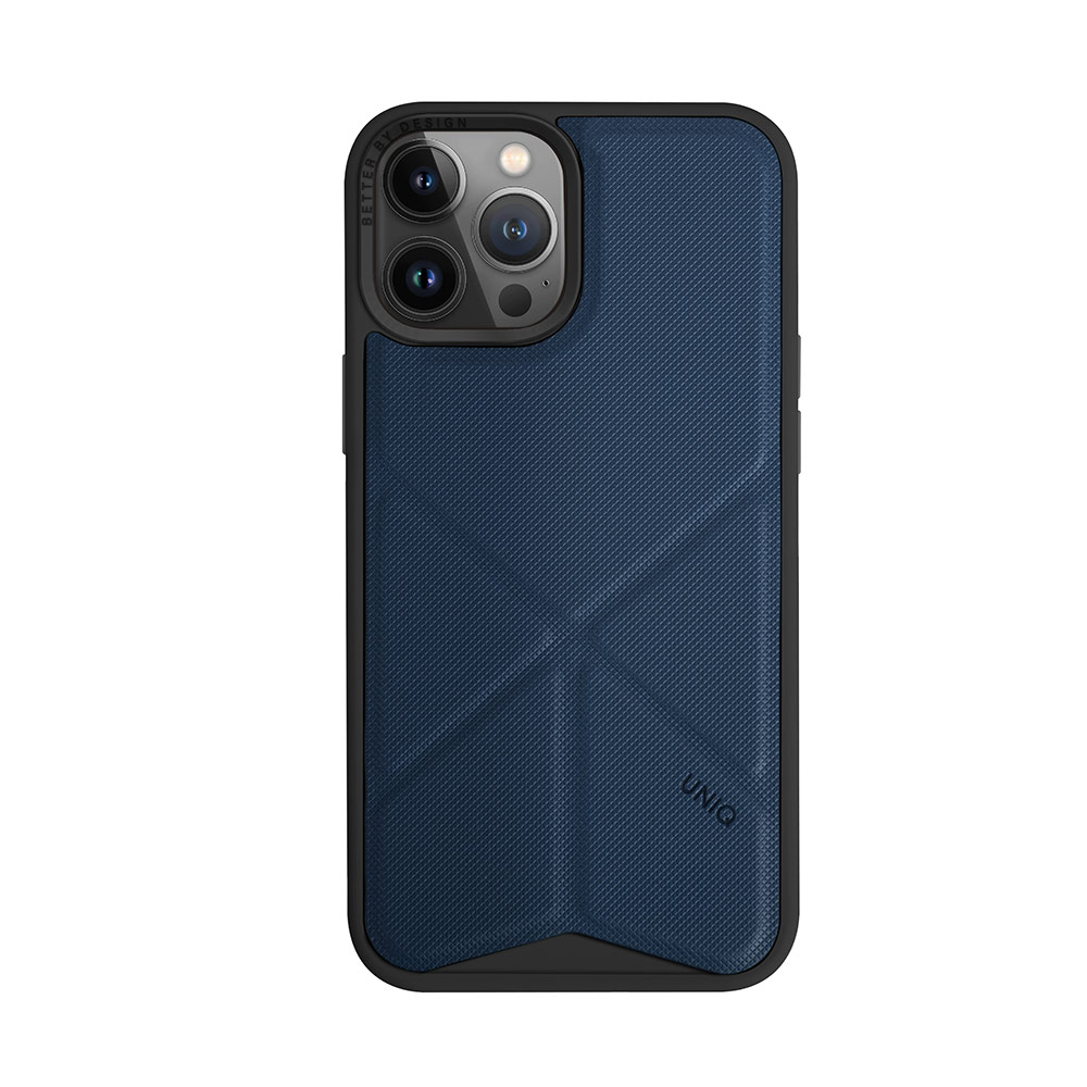 Picture of Apple iPhone 14 Pro Max 6.7 Case | Uniq MagClick Transforma Drop Protection Stand Case Magsafe Compatible for iPhone 14 Pro Max 6.7 (Electric Blue)