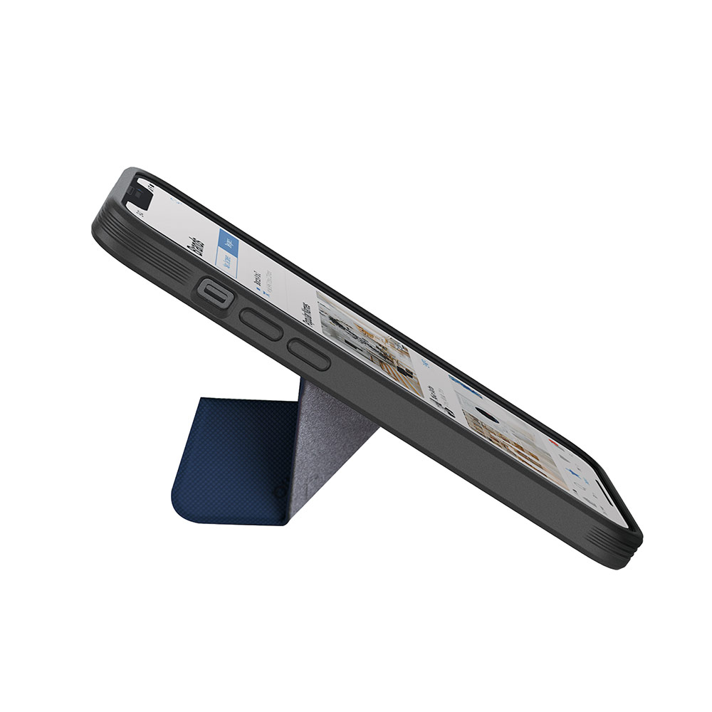 Picture of Apple iPhone 14 6.1 Case | Uniq MagClick Transforma Drop Protection Stand Case Magsafe Compatible for iPhone 14 6.1 (Electric Blue)