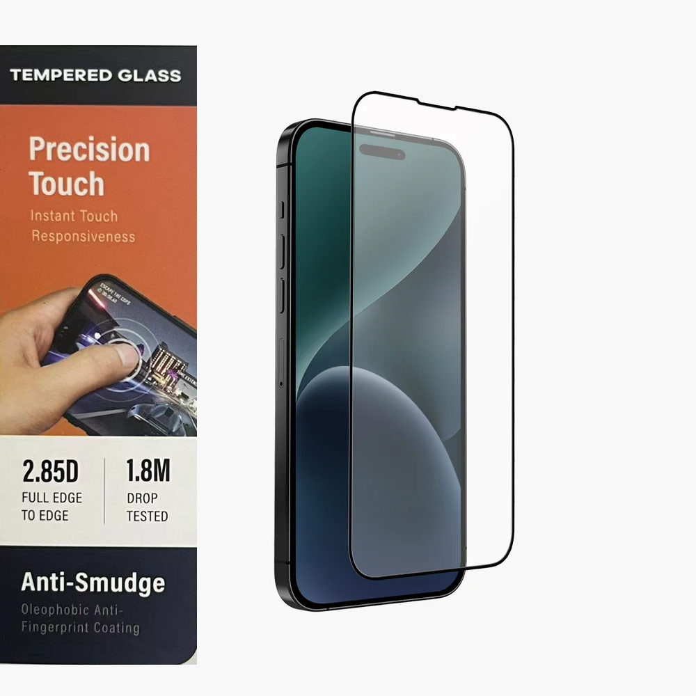 Picture of Apple iPhone 15 Pro 6.1 Screen Protector | Uniq Optix Matte Anti Glare Tempered Glass Screen Protector with Installation Helper Kit for iPhone 15 Pro 6.1 (Matte)