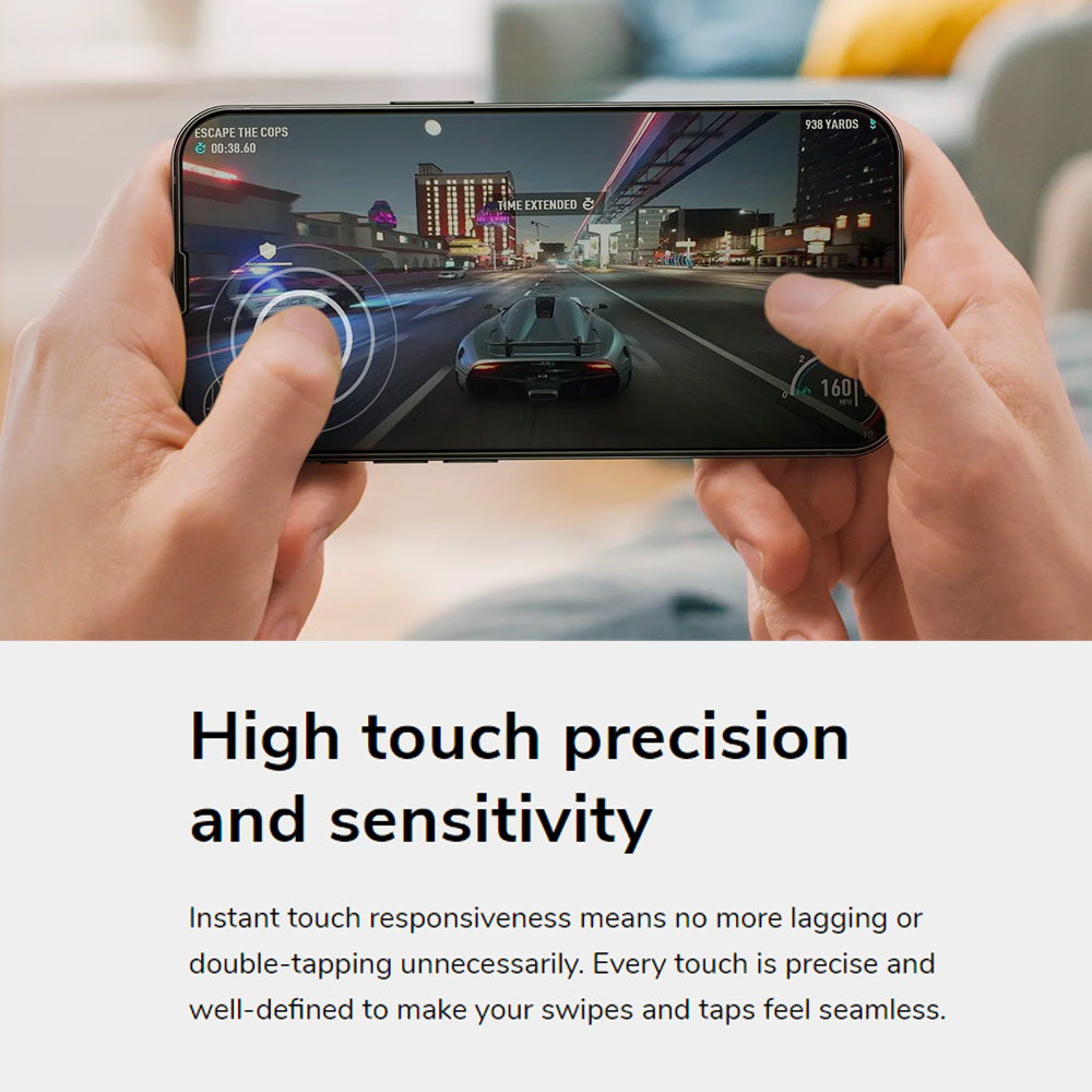 Picture of Apple iPhone 15 Pro 6.1 Screen Protector | Uniq Optix Matte Anti Glare Tempered Glass Screen Protector with Installation Helper Kit for iPhone 15 Pro 6.1 (Matte)