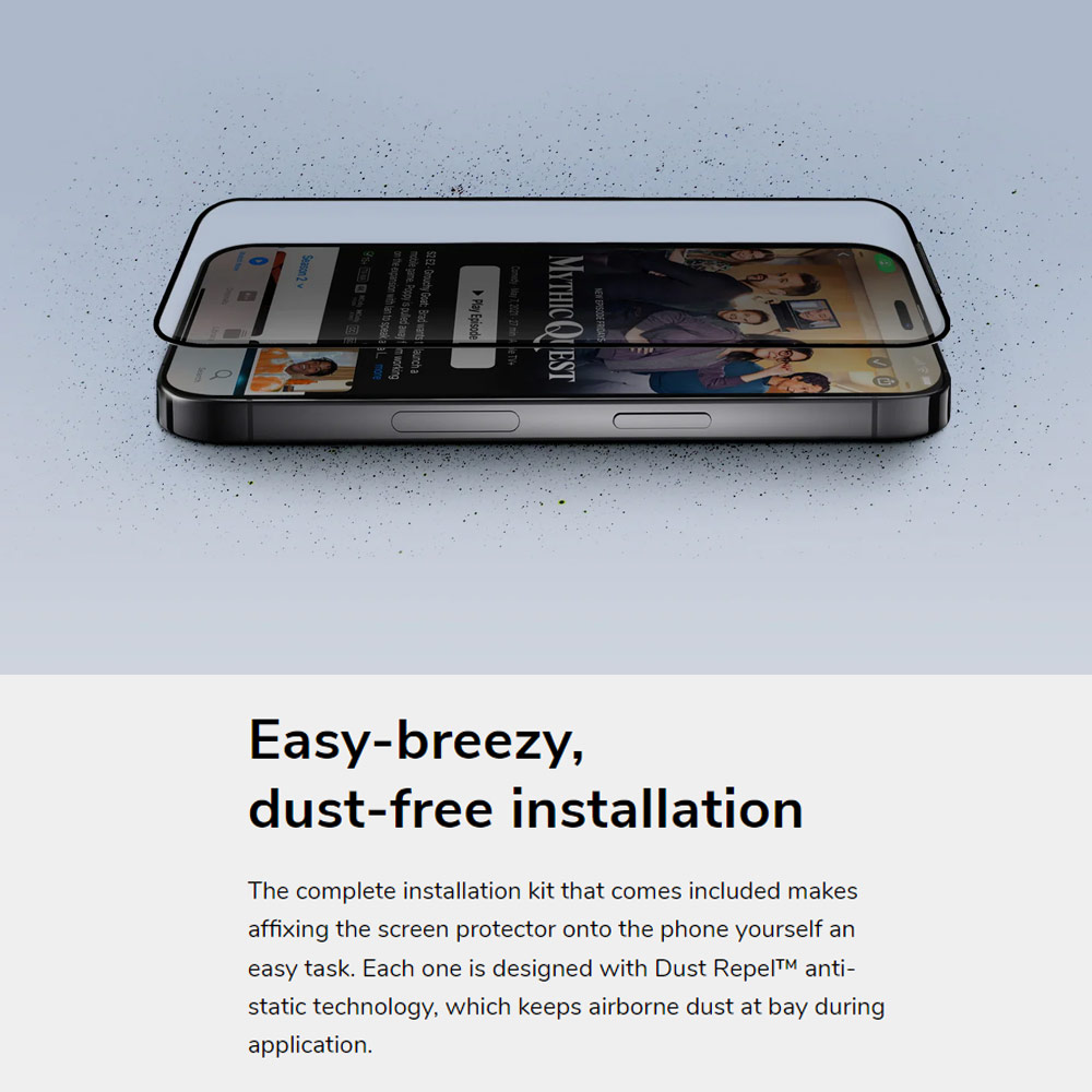 Picture of Apple iPhone 15 Plus 6.7 Screen Protector | Uniq Optix Vivid HD Clear 2.85D Tempered Glass Screen Protector with Installation Helper Kit for iPhone 15 Plus 6.7 (HD Clear)