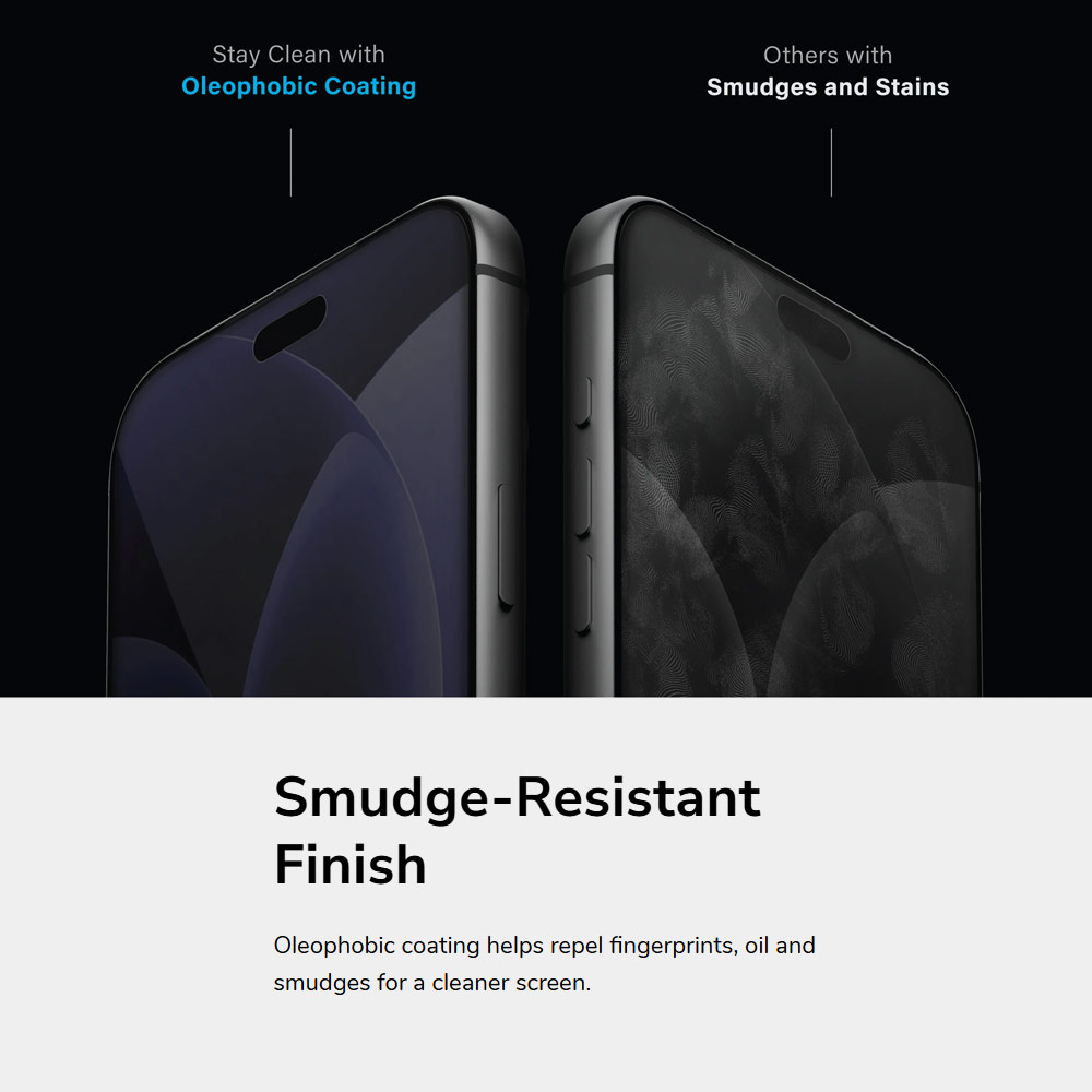 Picture of Apple iPhone 18 Pro Screen Protector | Uniq Optix Covex Privacy Anti-Glare Tempered Glass Screen Protector for iPhone 18 Pro - 2 Way Privacy Anti-Glare
