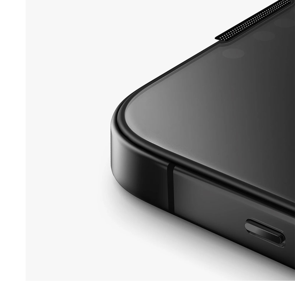 Picture of Apple iPhone 16 Pro 6.3 Screen Protector | Uniq Optix Vivid Tempered Glass Screen Protector with Installation Helper Kit for iPhone 16 Pro 6.3 (Clear)