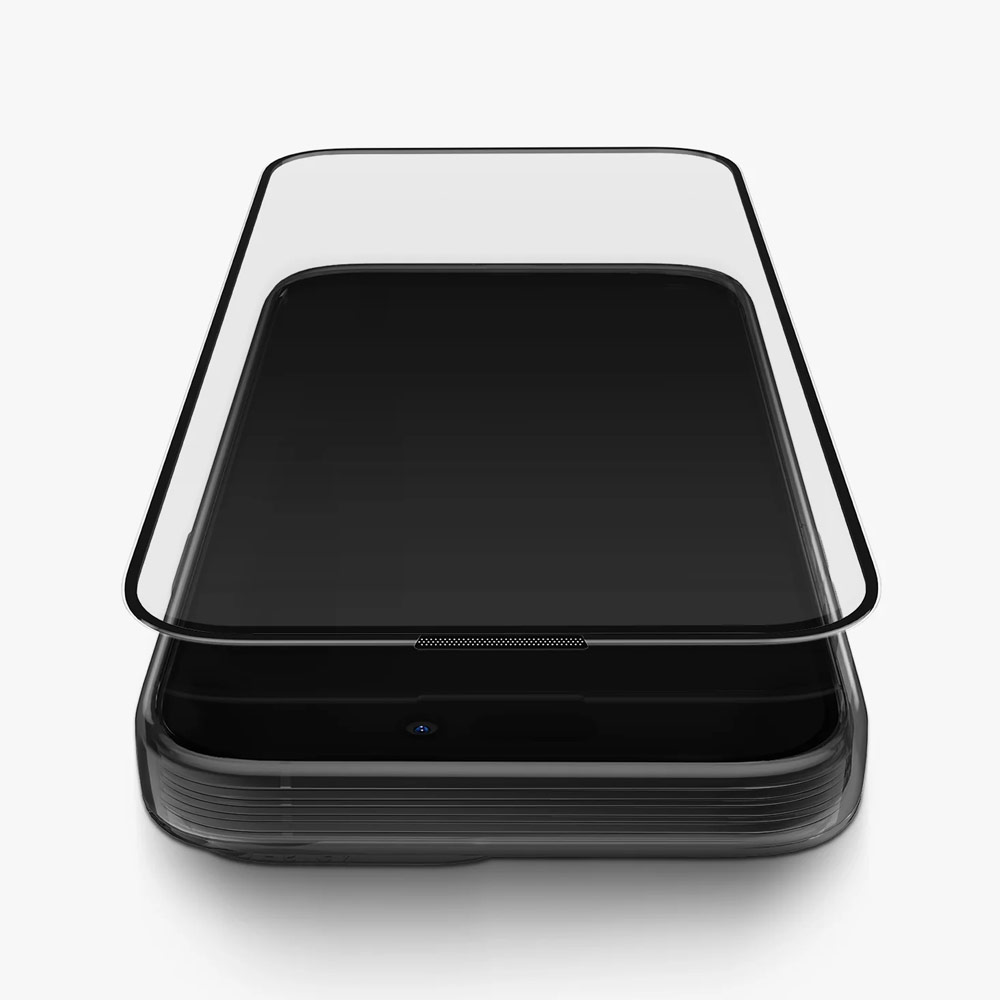 Picture of Apple iPhone 16 Pro 6.3 Screen Protector | Uniq Optix Vivid Tempered Glass Screen Protector with Installation Helper Kit for iPhone 16 Pro 6.3 (Clear)