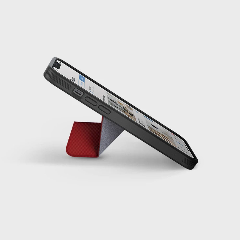 Picture of Apple iPhone 13 Pro Max 6.7 Case | Uniq Transforma Drop Protection Stand Case Magsafe Compatible for iPhone 13 Pro Max 6.7 (Coral Red)