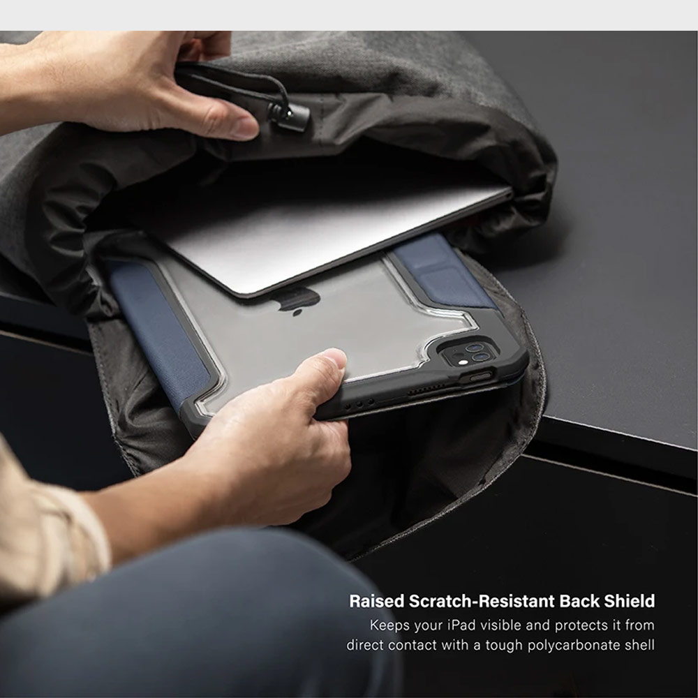 Picture of Apple iPad Air 10.9 2020 Case | Uniq Trexa Rugged Protective Case for iPad Pro 3rd Gen 2020 2021 iPad Air 10.9 2020 Stand Case Protection Case Flip Case (Red)