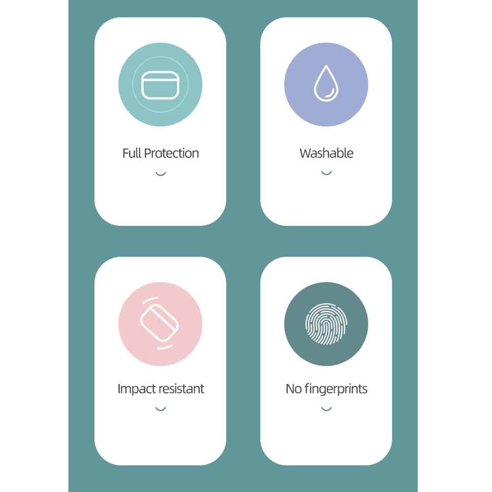 Picture of Apple Airpods 3 Case | USAMS Protective Case for AirPods 3 Liquid Silicone Case with Carabiner Hook (Black)