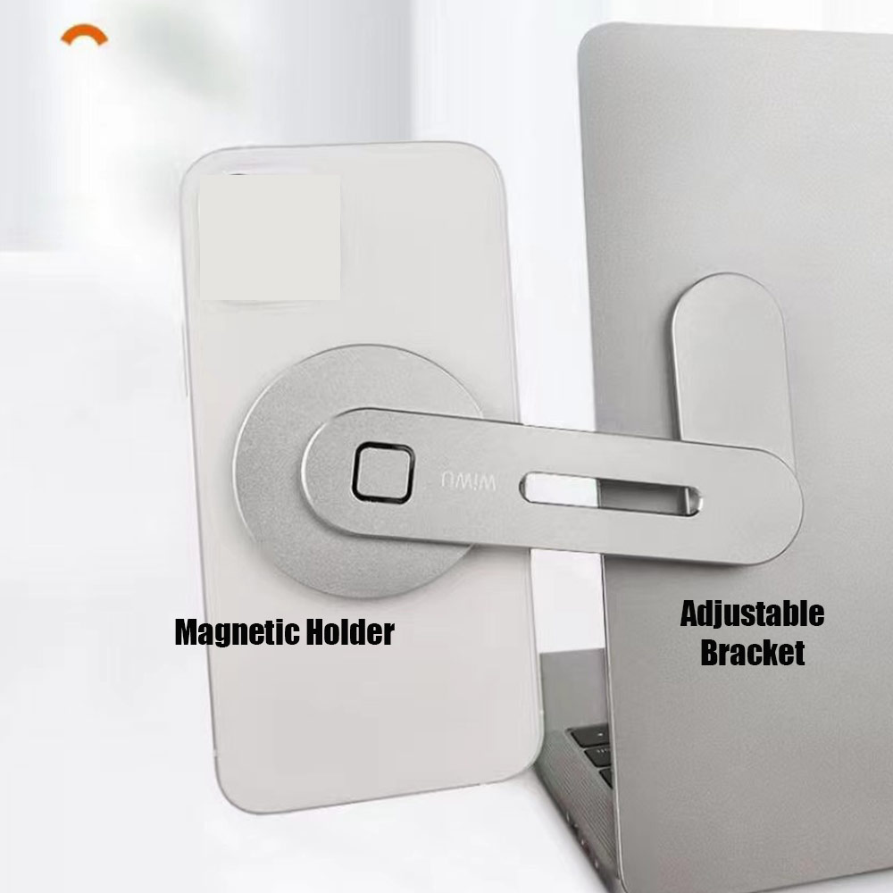 Picture of Apple MacBook Pro Retina 13" | Wiwu Laptop Extender Magnetic Phone Bracket Attachable to Macbook Notebook Asus Lenovo HP Monitor for iPhone 12 Pro Max Series