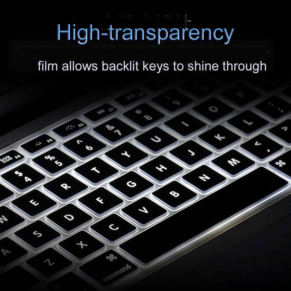 Picture of WIWU High Transparency Ultra Thin Keyboard Cover Protector for Macbook Air 13" 2018 A1932 Macbook Pro 13" Retina 2012 A1425 2015 A1502 Macbook Pro 15.4" Retina 2013 A1398