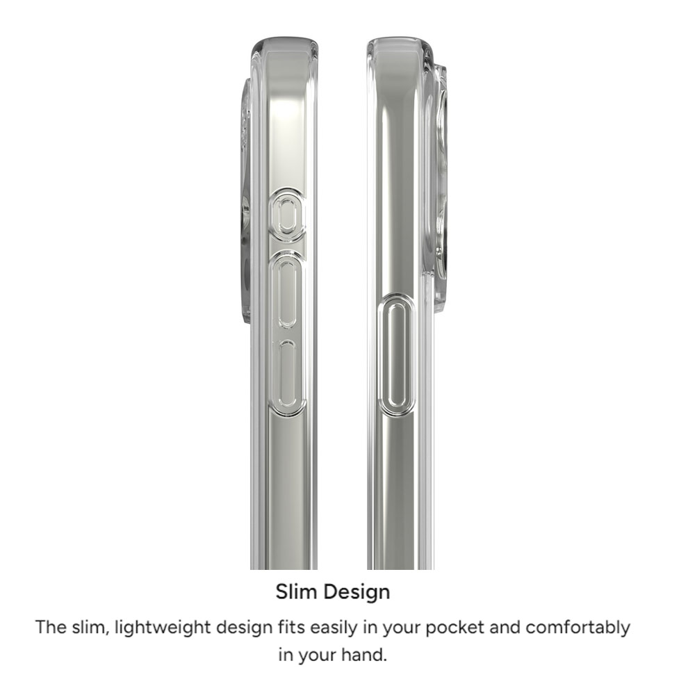 Picture of Apple iPhone 15 Pro 6.1 Case | Zagg Crystal Palace Snap Anti Yellow Magnetic Drop Protection Case for iPhone 15 Pro 6.1 (Clear)