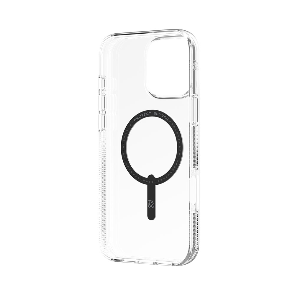 Picture of Apple iPhone 16 Pro Max 6.9 Case | Zagg Crystal Palace Snap Anti Yellow Magnetic Drop Protection Case for iPhone 16 Pro Max 6.9 (Black)