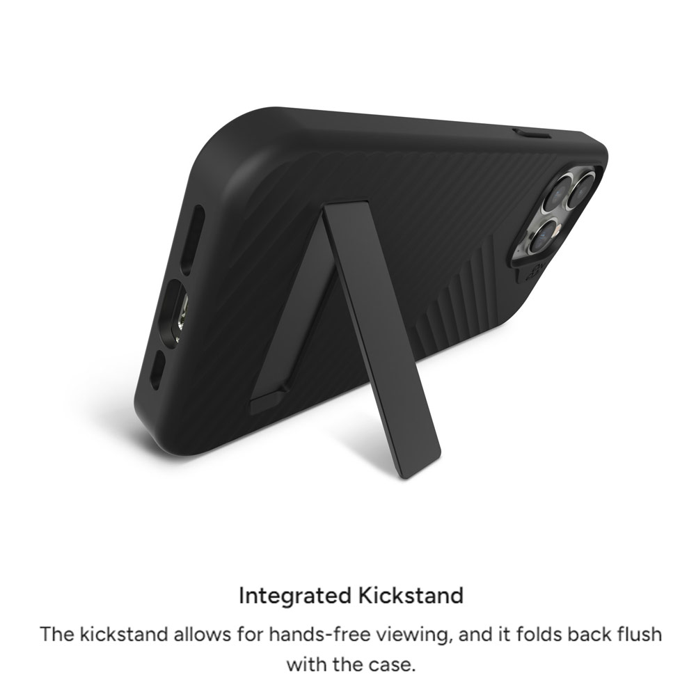 Picture of Apple iPhone 15 Pro Max 6.7 Case | Zagg Denali Snap Kickstand Magnetic Dual Layer Drop Protection Case for iPhone 15 Pro Max 6.7 (Blue)