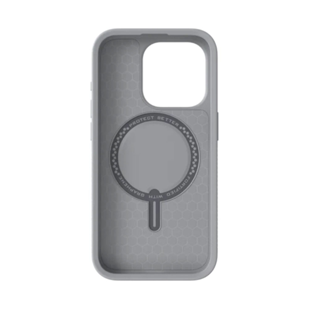 Picture of Apple iPhone 15 Pro Max 6.7 Case | Zagg Everest Snap Extreme Magnetic Non Slip Drop Protection Case with Kickstand for iPhone 15 Pro Max 6.7 (Gray)