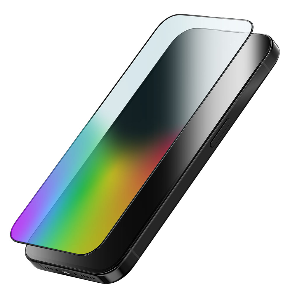 Picture of Apple iPhone 16 Plus 6.7 Screen Protector | Zagg Glass Elite Edge Vision Guard Tempered Glass Screen Protector with Easy Installation Tray for iPhone 16 Plus 6.7 (Anti Blue Light)