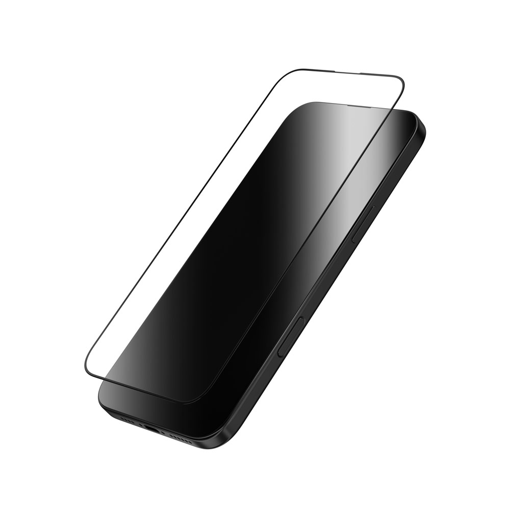 Picture of Apple iPhone 16 6.1 Screen Protector | Zagg Glass Elite Edge Anti Reflection Tempered Glass Screen Protector with Easy Installation Tray for iPhone 16 6.1 (Clear)