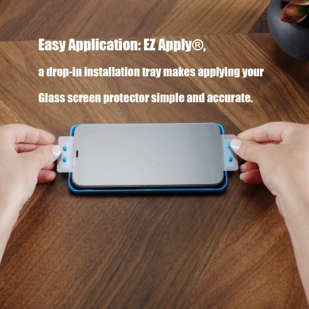 Picture of Apple iPhone 13 Pro Max 6.7 Screen Protector | Zagg Glass Elite Edge Tempered Glass Screen Protector with Easy Installation Tray for iPhone 14 Plus 13 Pro Max 6.7 (2 Way Privacy