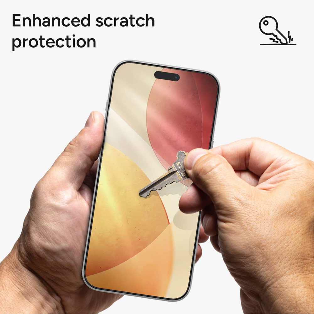 Picture of Apple iPhone Air 6.5 Screen Protector | Zagg Glass Plus Edge Tempered Glass Screen Protector with Easy Installation Tray for iPhone Air 6.5 (Clear)