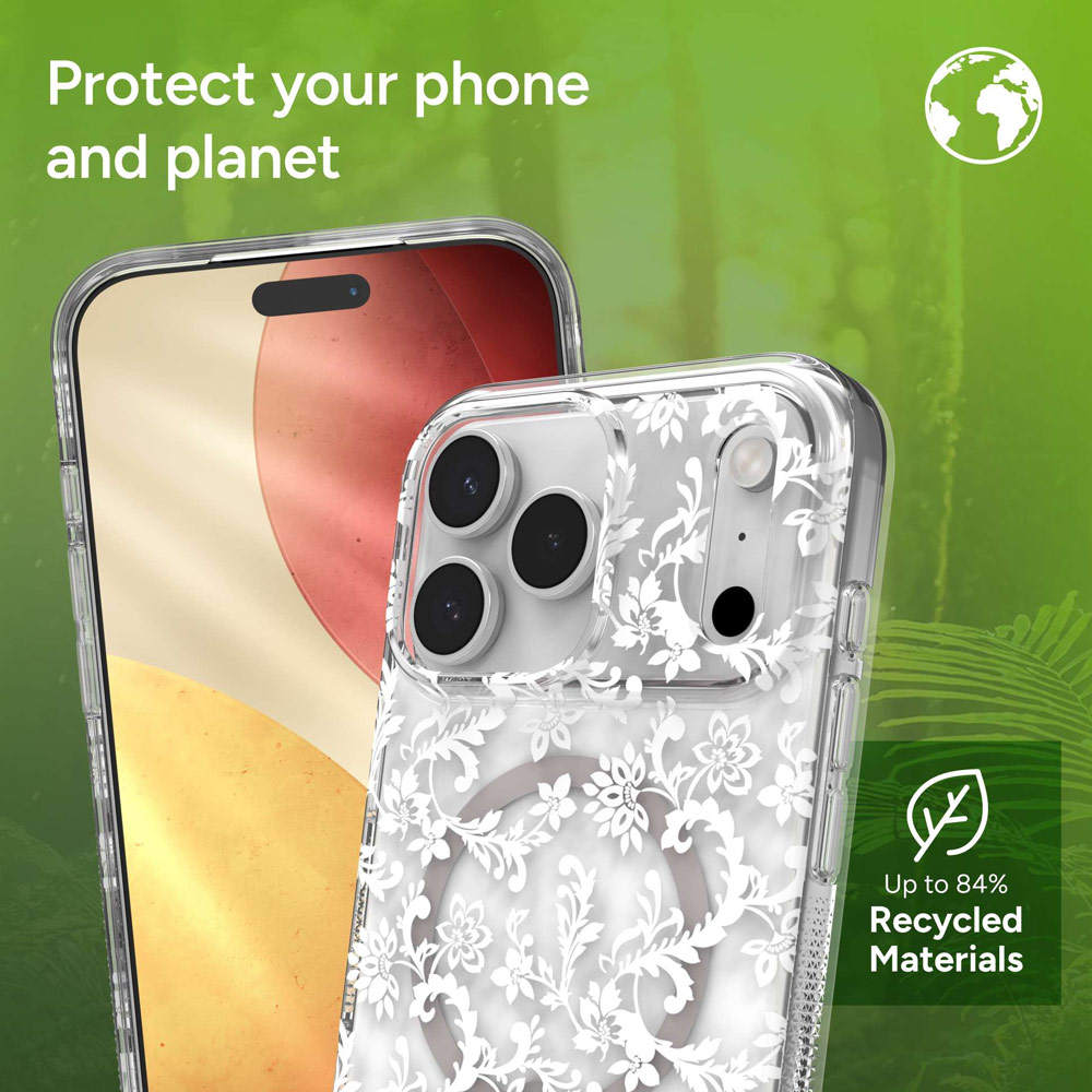 Picture of Apple iPhone 17 Pro 6.3 Case | Zagg Milan Snap Magnetic Drop Protection Case for iPhone 17 Pro 6.3 (Boho Blossom)