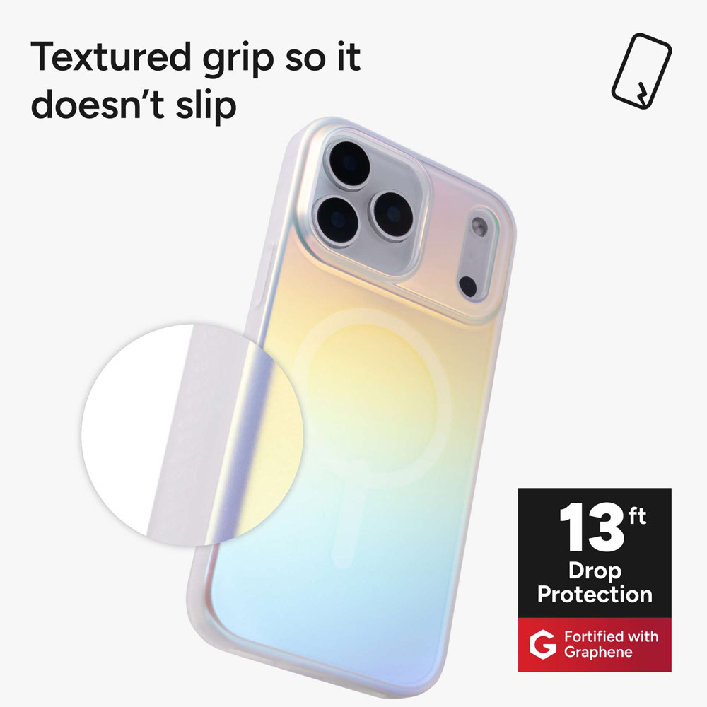 Picture of Apple iPhone 17 Pro Max 6.9 Case | Zagg Milan Snap Magnetic Drop Protection Case for iPhone 17 Pro Max 6.9 (Iridescent)