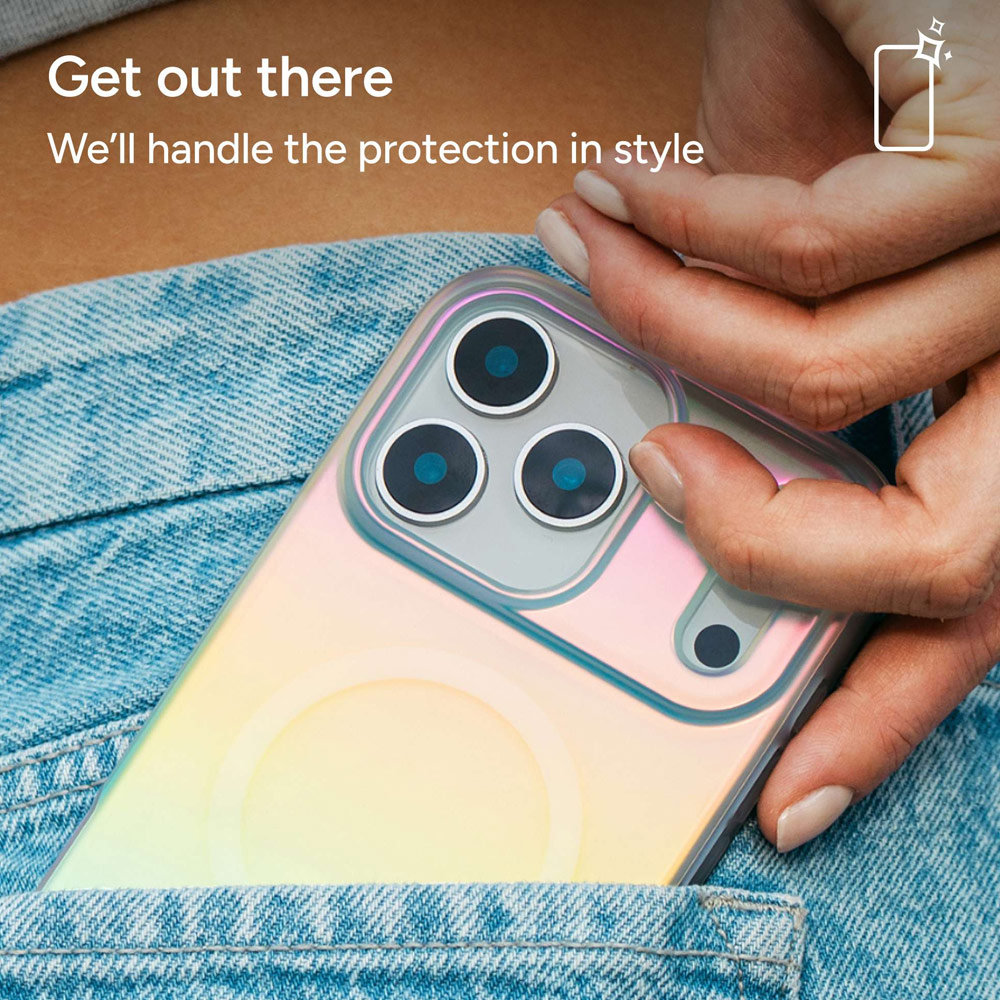 Picture of Apple iPhone 17 Pro Max 6.9 Case | Zagg Milan Snap Magnetic Drop Protection Case for iPhone 17 Pro Max 6.9 (Iridescent)