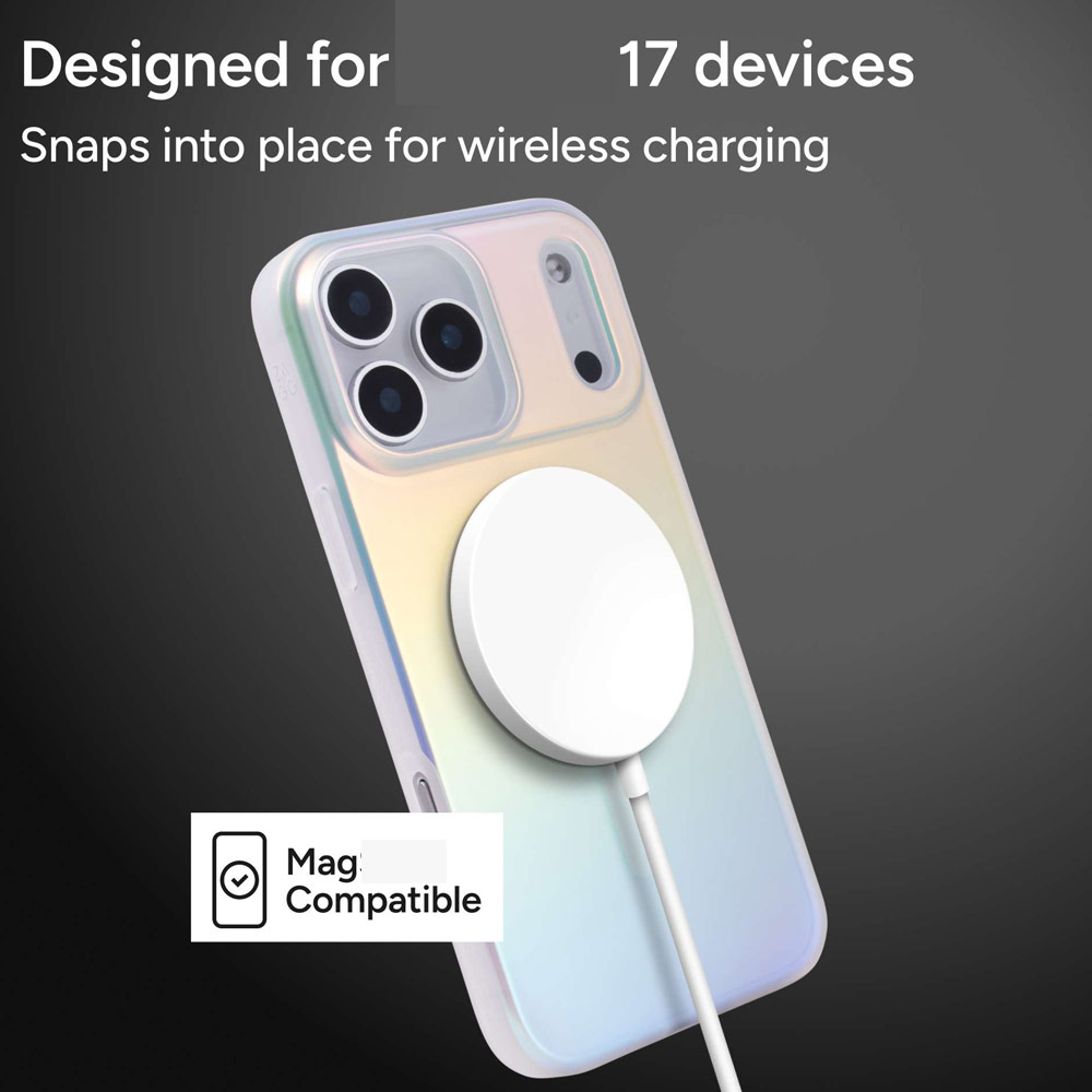 Picture of Apple iPhone 17 Pro Max 6.9 Case | Zagg Milan Snap Magnetic Drop Protection Case for iPhone 17 Pro Max 6.9 (Iridescent)