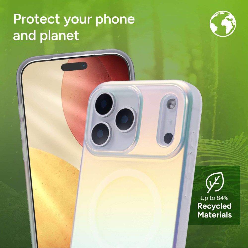 Picture of Apple iPhone 17 Pro Max 6.9 Case | Zagg Milan Snap Magnetic Drop Protection Case for iPhone 17 Pro Max 6.9 (Iridescent)