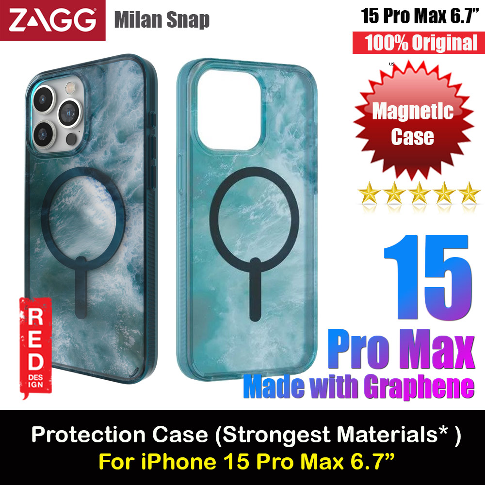 Picture of Zagg Milan Snap Magnetic Drop Protection Case for iPhone 15 Pro Max 6.7 (Ocean) Apple iPhone 15 Pro Max 6.7- Apple iPhone 15 Pro Max 6.7 Cases, Apple iPhone 15 Pro Max 6.7 Covers, iPad Cases and a wide selection of Apple iPhone 15 Pro Max 6.7 Accessories in Malaysia, Sabah, Sarawak and Singapore 