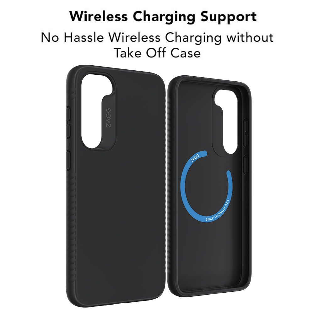 Picture of Samsung Galaxy S23 Plus Case | Zagg Rio Snap D30 High Qualitiy Magnetic Charging Compatible Drop Impact Protection Case for Samsung Galaxy S23 Plus 6.6 (Black)