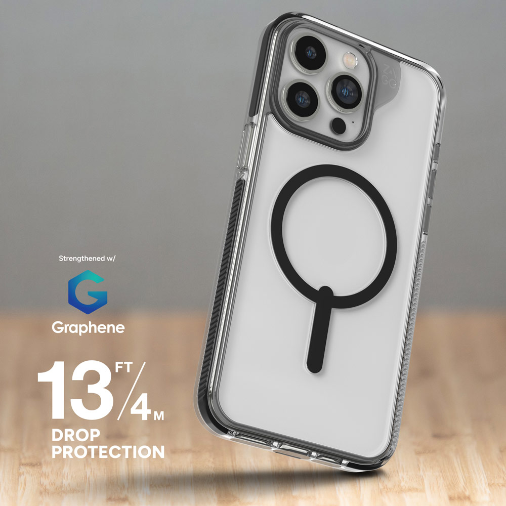 Picture of Apple iPhone 15 Pro 6.1 Case | Zagg Santa Cruz Snap Magnetic Slim Lightweight Non Slip Drop Protection Case for iPhone 15 Pro 6.1 (Blue)