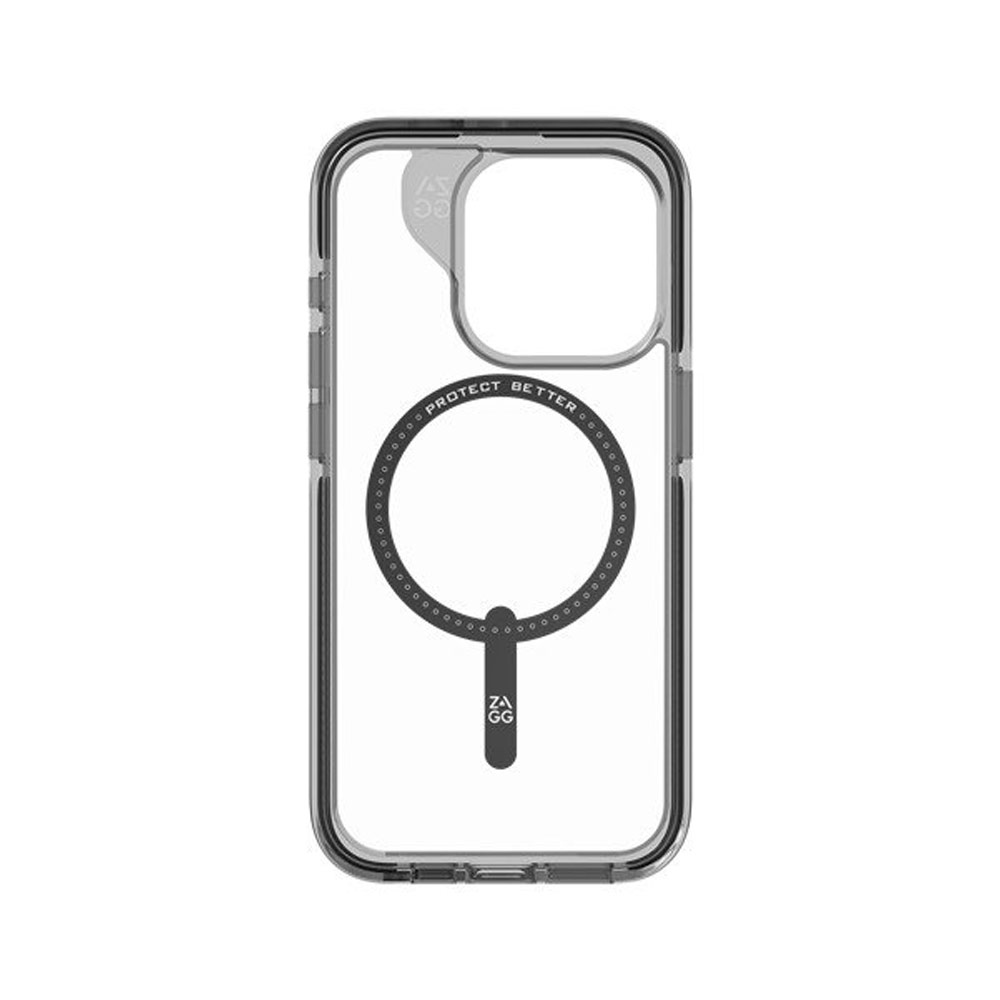 Picture of Apple iPhone 15 Pro Max 6.7 Case | Zagg Santa Cruz Snap Magnetic Slim Lightweight Non Slip Drop Protection Case for iPhone 15 Pro Max 6.7 (Black)