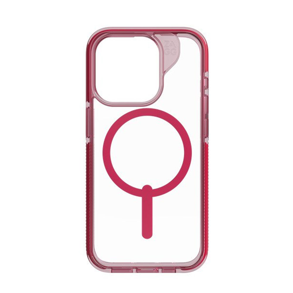 Picture of Apple iPhone 15 Pro 6.1 Case | Zagg Santa Cruz Snap Magnetic Slim Lightweight Non Slip Drop Protection Case for iPhone 15 Pro 6.1 (Magenta)