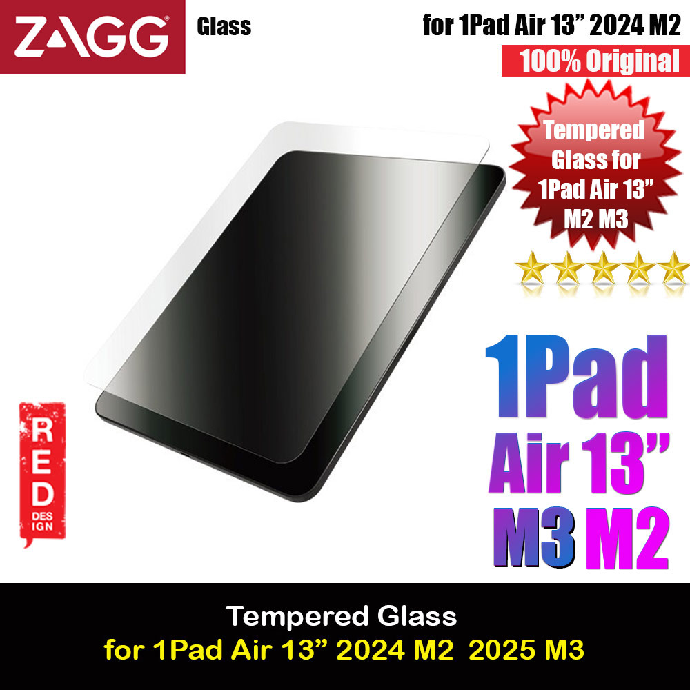 Picture of Zagg Tempered Glass with Easy Installer Helper for iPad Air 13 M2 2024 M3 2025 (Clear) Apple iPad Air 13 M3 2025- Apple iPad Air 13 M3 2025 Cases, Apple iPad Air 13 M3 2025 Covers, iPad Cases and a wide selection of Apple iPad Air 13 M3 2025 Accessories in Malaysia, Sabah, Sarawak and Singapore 